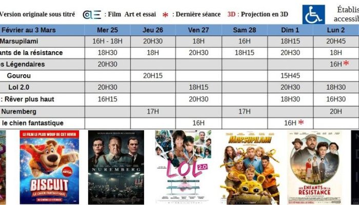 Programme Cinéma Le Poom_Orcières