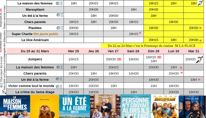 Programme Cinéma Le Poom_Orcières