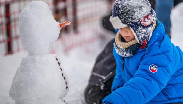 Concours de bonhomme de neige sur le front de neige du Queyrelet !_Orcières