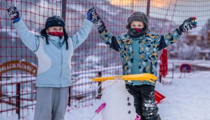 Concours de bonhomme de neige sur le front de neige du Queyrelet !_Orcières