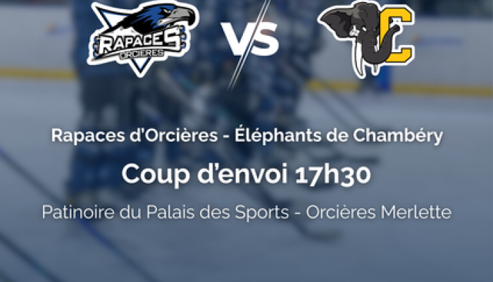 Match de hockey 08/03 - Rapaces d'Orcières
